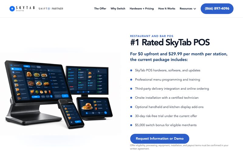 SkyTab Pro website built by MorePie